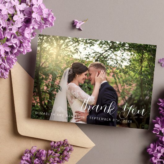 フローラガーデンパープルバイオレットラベンダーサンキュー サンキューカード