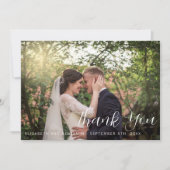 フローラガーデンパープルバイオレットラベンダーサンキュー サンキューカード (正面)