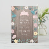 フローラガーデンピンクバニーウッドイースターブランチ 招待状 (スタンド正面)