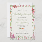 フローラガーデンファーマーズマーケット誕生日ブランチ 招待状 (正面)