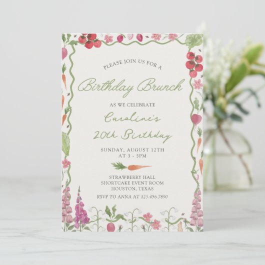 フローラガーデンファーマーズマーケット誕生日ブランチ 招待状 (スタンド正面)