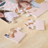 フローラガーデンフラワーファミリーフォトフレームコラージュ ジグソーパズル (側面)