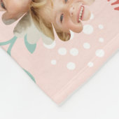 フローラガーデンフラワーファミリーフォトフレームコラージュ フリースブランケット (角)