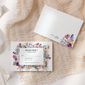 フローラガーデンフレームRSVP結婚のエンクロージャカード エンクロージャーカード