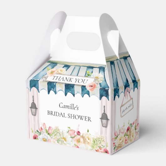フローラガーデンブライダルシャワーお願いボックス フェイバーボックス (正面サイド)