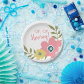 フローラガーデンブライダルシャワーまたはベビーシャワー ペーパープレート (パーティー)