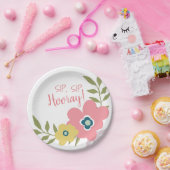 フローラガーデンブライダルシャワーまたはベビーシャワー ペーパープレート (パーティー)