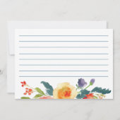 フローラガーデンブライダルシャワーレシピカード (裏面)