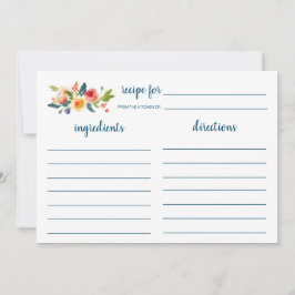 フローラガーデンブライダルシャワーレシピカード