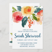 フローラガーデンブライダルシャワー招待状 招待状 (正面/裏面)