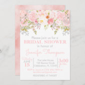 フローラガーデンブライダルシャワー招待 招待状 (正面/裏面)