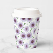 フローラガーデンブルーゼラニウム任意の色の文字 紙コップ (右)