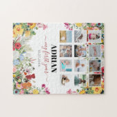 フローラガーデンベビー1年目の写真コラージュ ジグソーパズル (横)