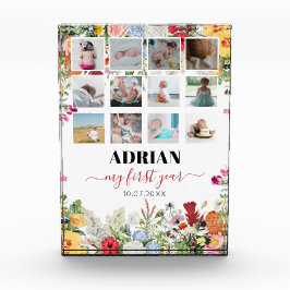 フローラガーデンベビー1年目の写真コラージュ フォトブロック