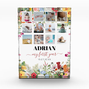 フローラガーデンベビー1年目の写真コラージュ フォトブロック