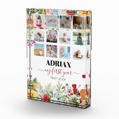 フローラガーデンベビー1年目の写真コラージュ フォトブロック (右)