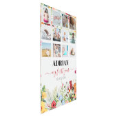 フローラガーデンベビー1年目の写真コラージュ メタルプリント (3/4)