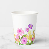 フローラガーデンホワイト 紙コップ (裏面)