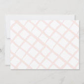 フローラガーデンホワイトGIrl写真1st誕生日 招待状 (裏面)