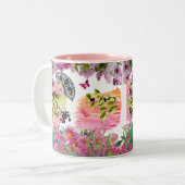 フローラガーデンホームスイートホーム ツートーンマグカップ (正面左)