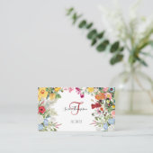 フローラガーデンモダンミニマルなソーシャルメディアのアイコン 名刺 (スタンド正面)