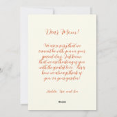 フローラガーデンヴィンテージ母の日 シーズンカード (裏面)