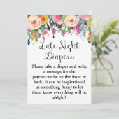 フローラガーデン深夜型ゲームサイン5x7インチサイズ 招待状 (スタンド正面)