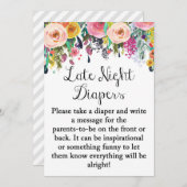 フローラガーデン深夜型ゲームサイン5x7インチサイズ 招待状 (正面/裏面)