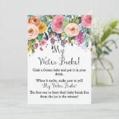 フローラガーデン私の水がゲームのサイン5x7インチのサイズを壊した 招待状 (スタンド正面)