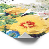 フローラガーデン結婚フラワーズシーティングチャート ポスター (角)