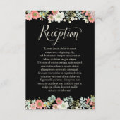 フローラガーデン縁どウェディングレセプションカード エンクロージャーカード (正面)