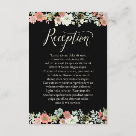 フローラガーデン縁どウェディングレセプションカード エンクロージャーカード