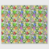 フローラガーデン美しい ラッピングペーパー (フラット)