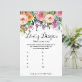 フローラガーデン赤ちゃんシャワーゲームプリント (スタンド正面)