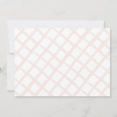 フローラガーデン赤面ピンクGIrl写真1st誕生日 招待状 (裏面)