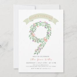 フローラガーデン9thバースデーパーティー招待状 招待状