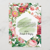 フローラガーデン、水彩画結婚像画 サンキューカード (正面/裏面)