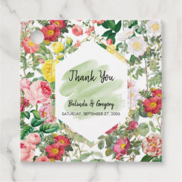 フローラガーデン、水彩画結婚像画 フェイバータグ