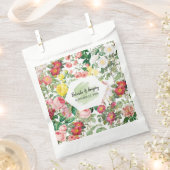 フローラガーデン、水彩画結婚像画 フェイバーバッグ (クリップ留めされた状態)