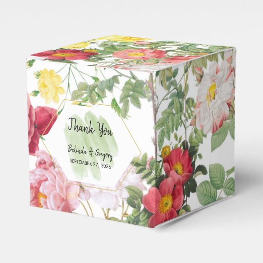 フローラガーデン、水彩画結婚像画 フェイバーボックス (正面サイド)