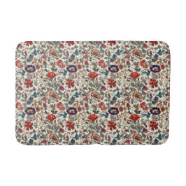 フローラガーデンinレッズ&ダークブルー バスマット