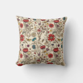 フローラガーデンinレッズ&ブルース クッション (正面)