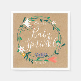 フローラガーランドベビー散水/シャワーボー素朴ホ スタンダードカクテルナプキン