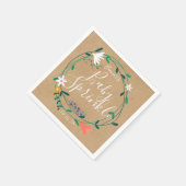 フローラガーランドベビー散水/シャワーボー素朴ホ スタンダードカクテルナプキン (角)