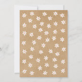 フローラガーランドベビー素朴スプレッルクラフトボホ 招待状 (裏面)