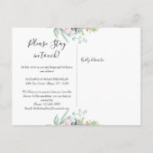 フローラガーランド金ゴールドニューアドレス引っ越しましたホーム 案内ポストカード (裏面)