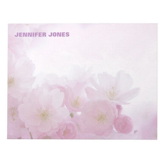 フローラガーリーキュイスタイリッシュモダンプロフェッショナル ノートパッド (正面)