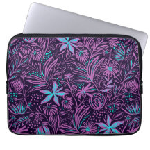 フローラガーリーピンクパープルティール（緑がかった色）ブラックパタモダンーン