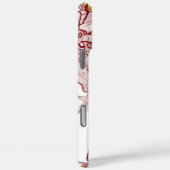 フローラガーリー名前をカスタムするイエローデイジーフラワー Case-Mate iPhoneケース (裏面 / 右)