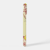 フローラガーリー名前をカスタムするイエローデイジーフラワー iPhone 15ケース (右側面)